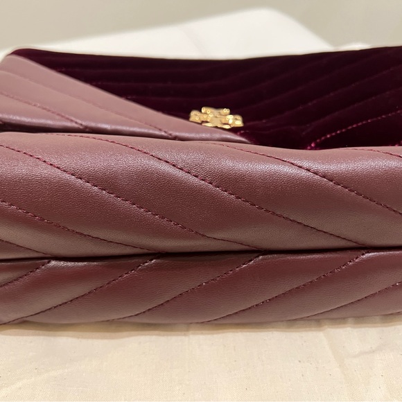 Tory Burch Kira Chevron Velvet Convertible Shoulder Bag - Picture 6 of 16